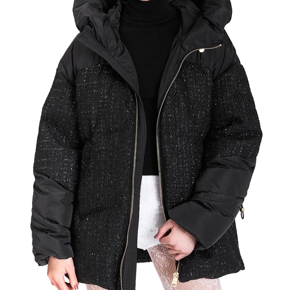 NB Series by Nicole Benisti Black Puffer Jacket with Hood